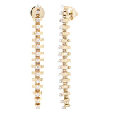 Tricone Line Drop Earrings Drop Earrings Ritique