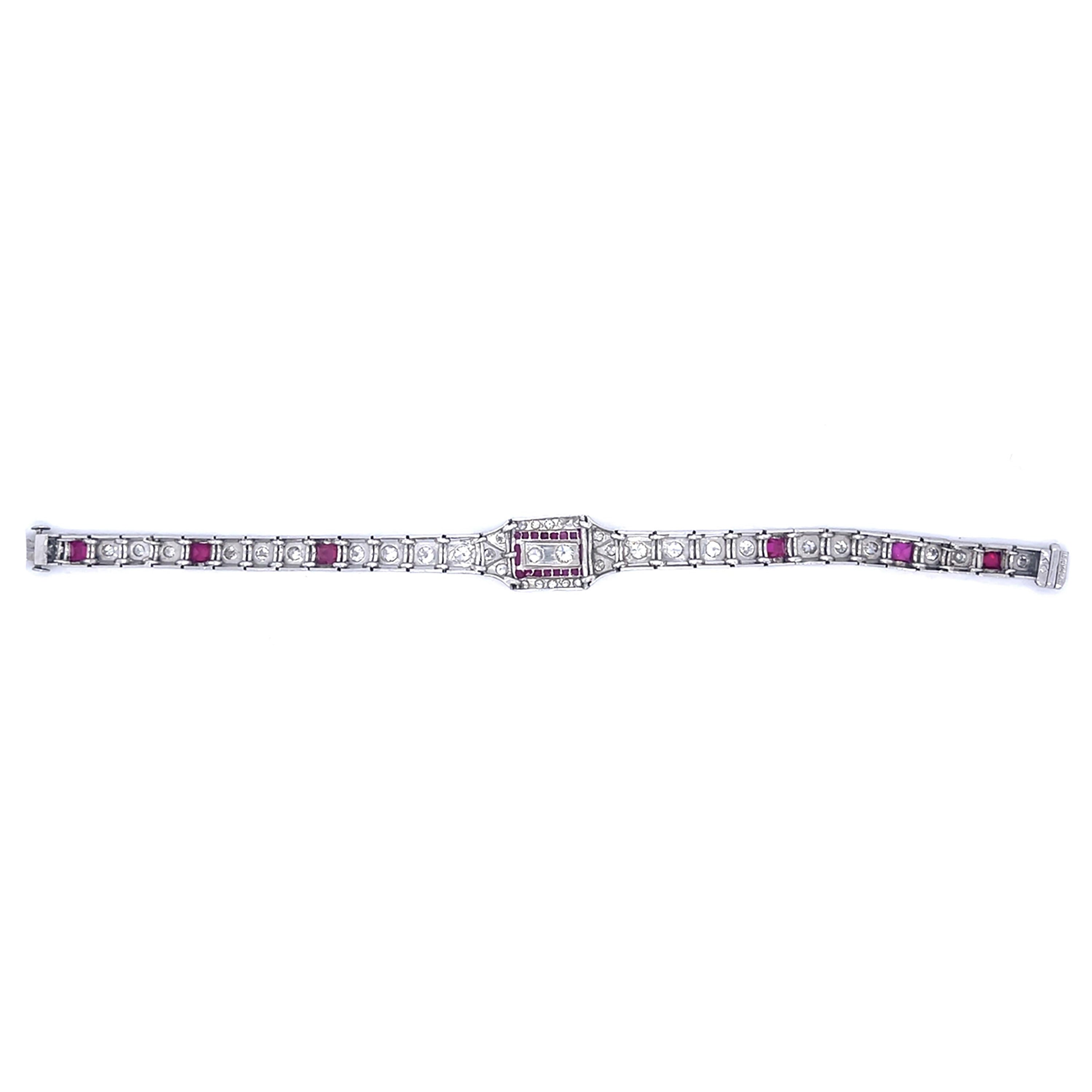 Art Deco Old European Diamond Bracelet Bracelet Roseark Vintage