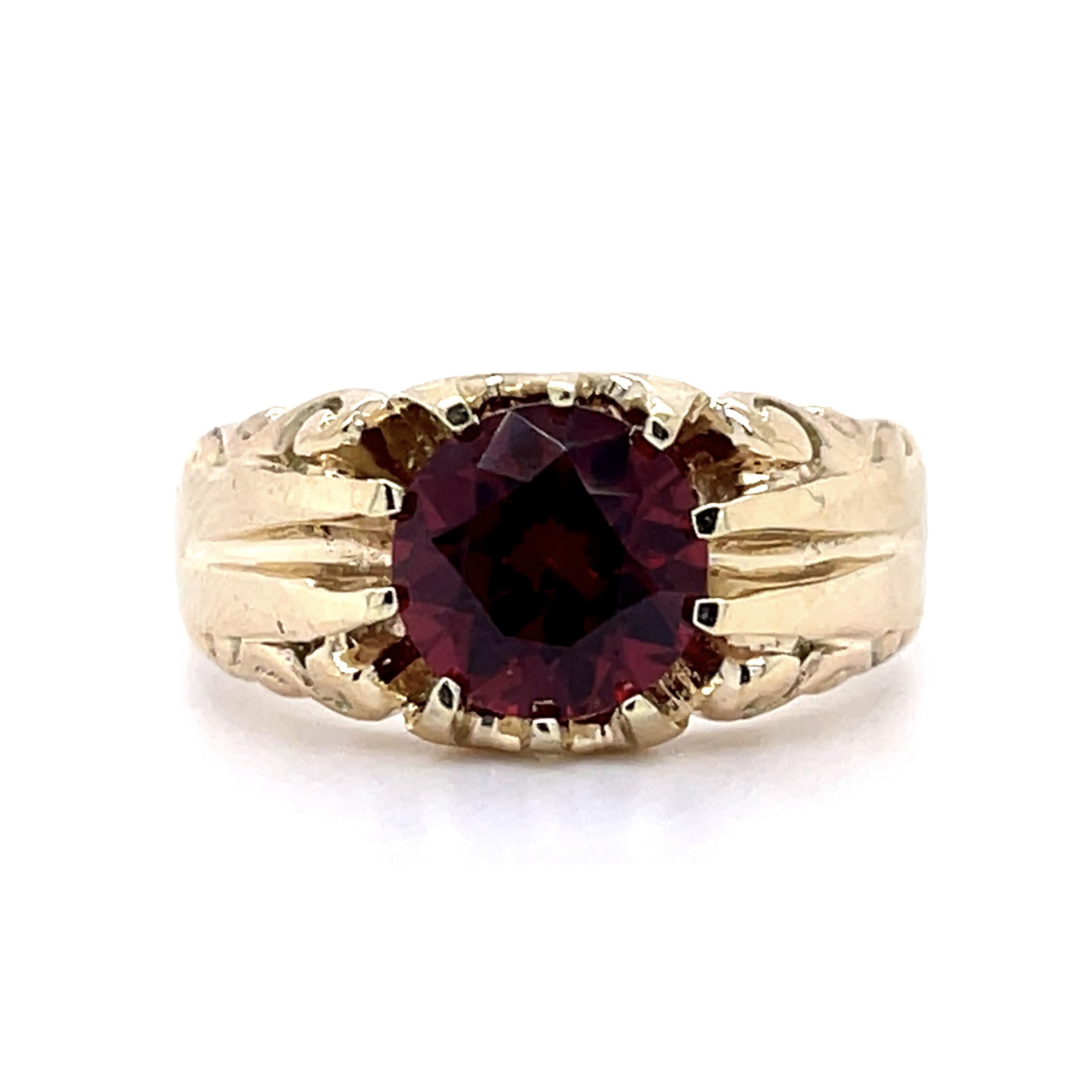 Vintage Garnet Ring Ring Roseark Vintage