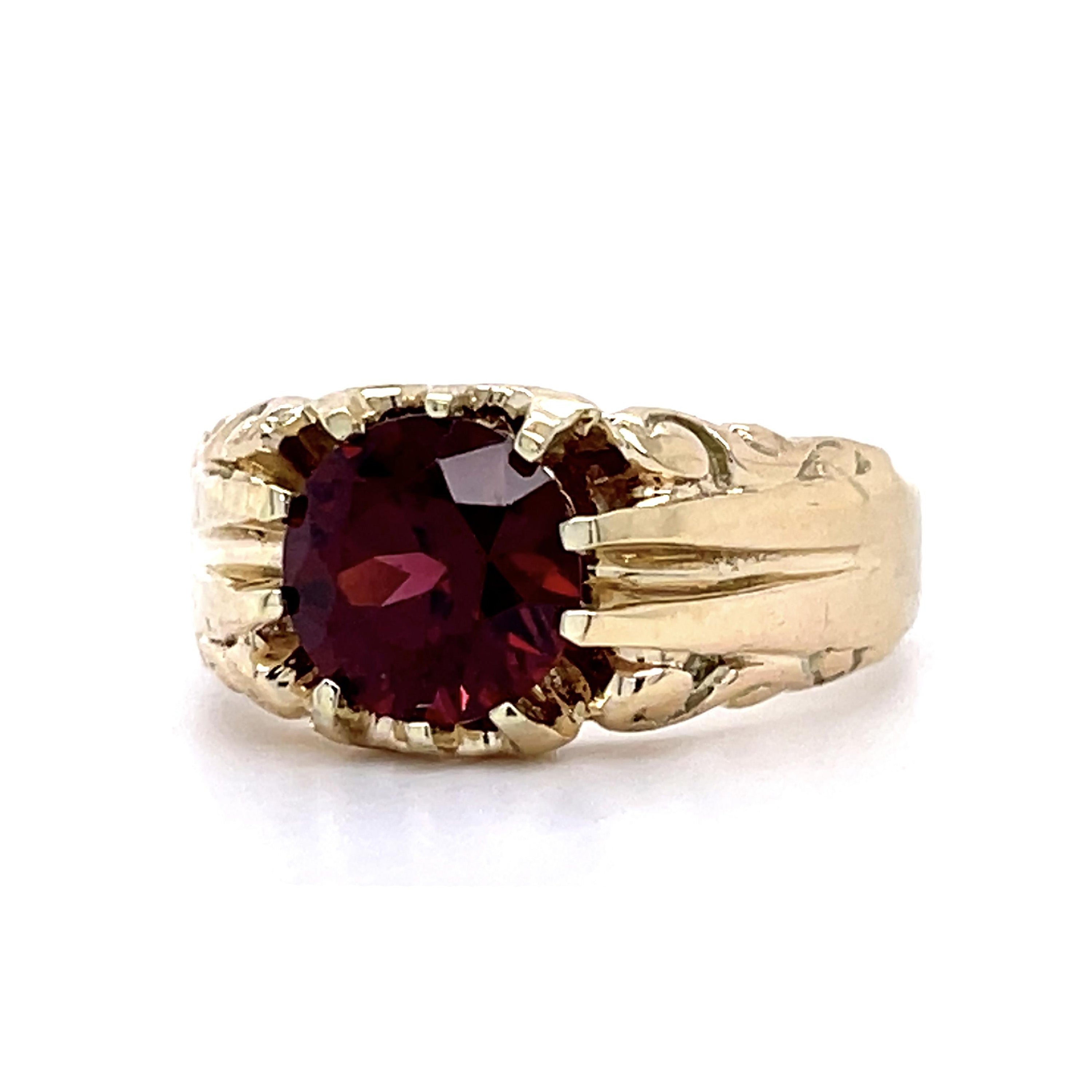 Vintage Garnet Ring Ring Roseark Vintage