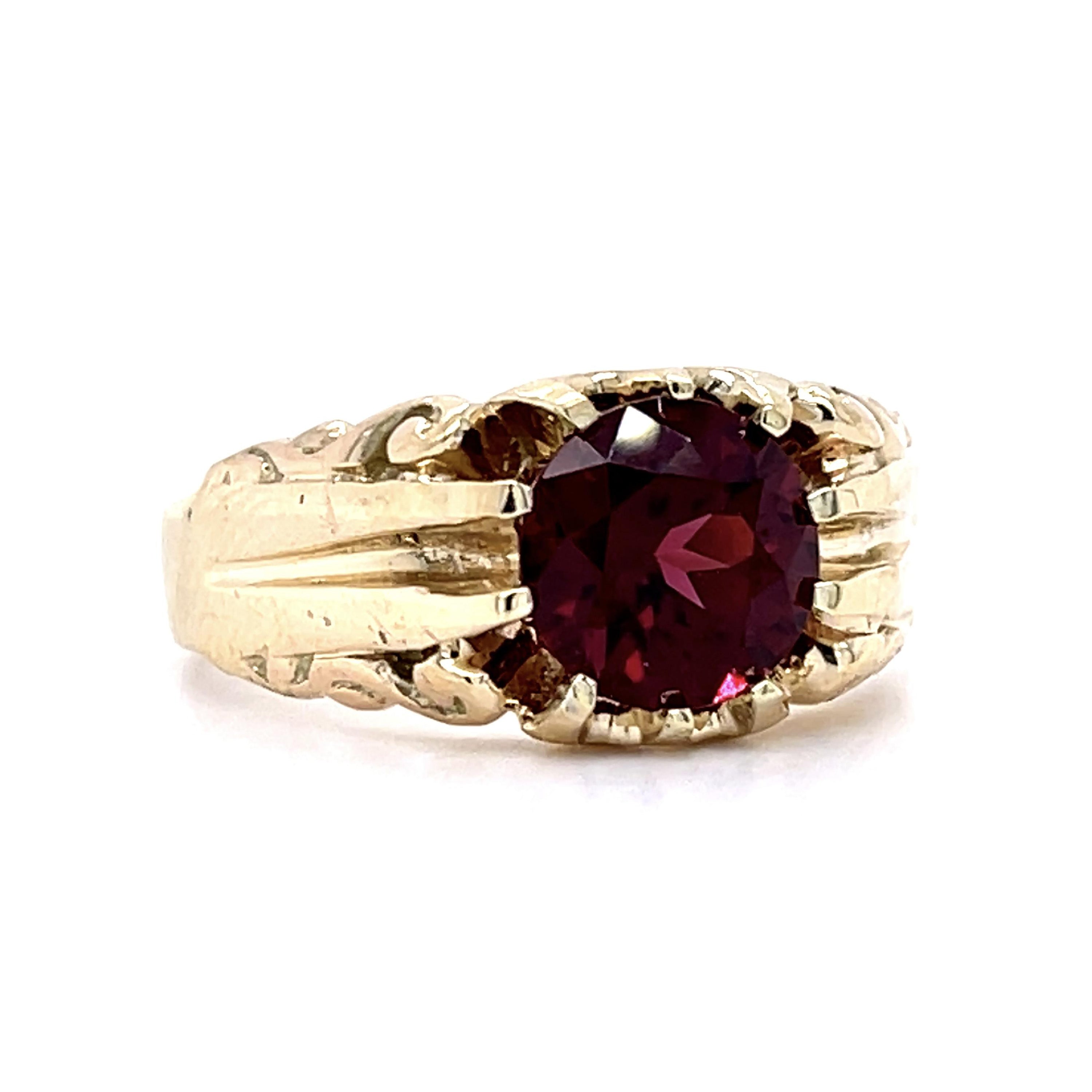 Vintage Garnet Ring Ring Roseark Vintage