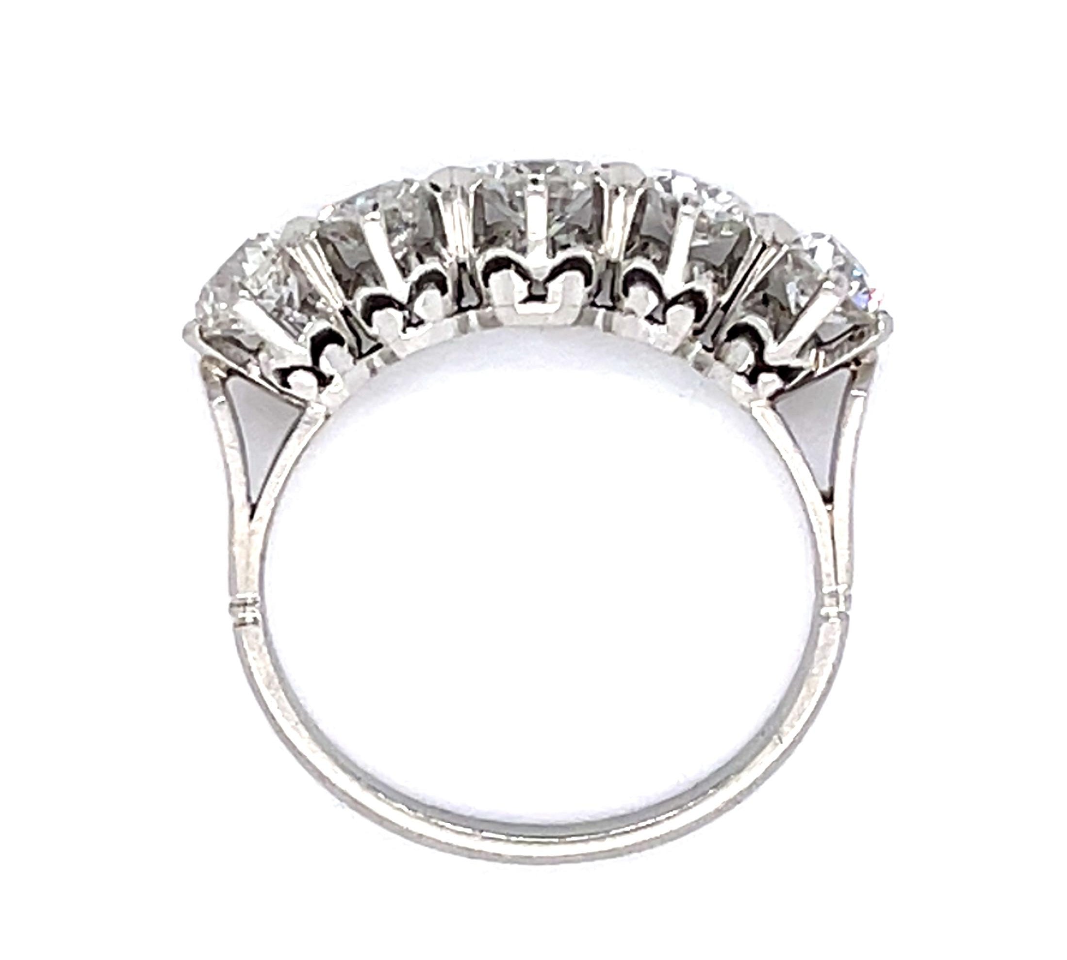 1930s Art Deco Diamond Platinum Handmade Ring Statement Ring Roseark Vintage