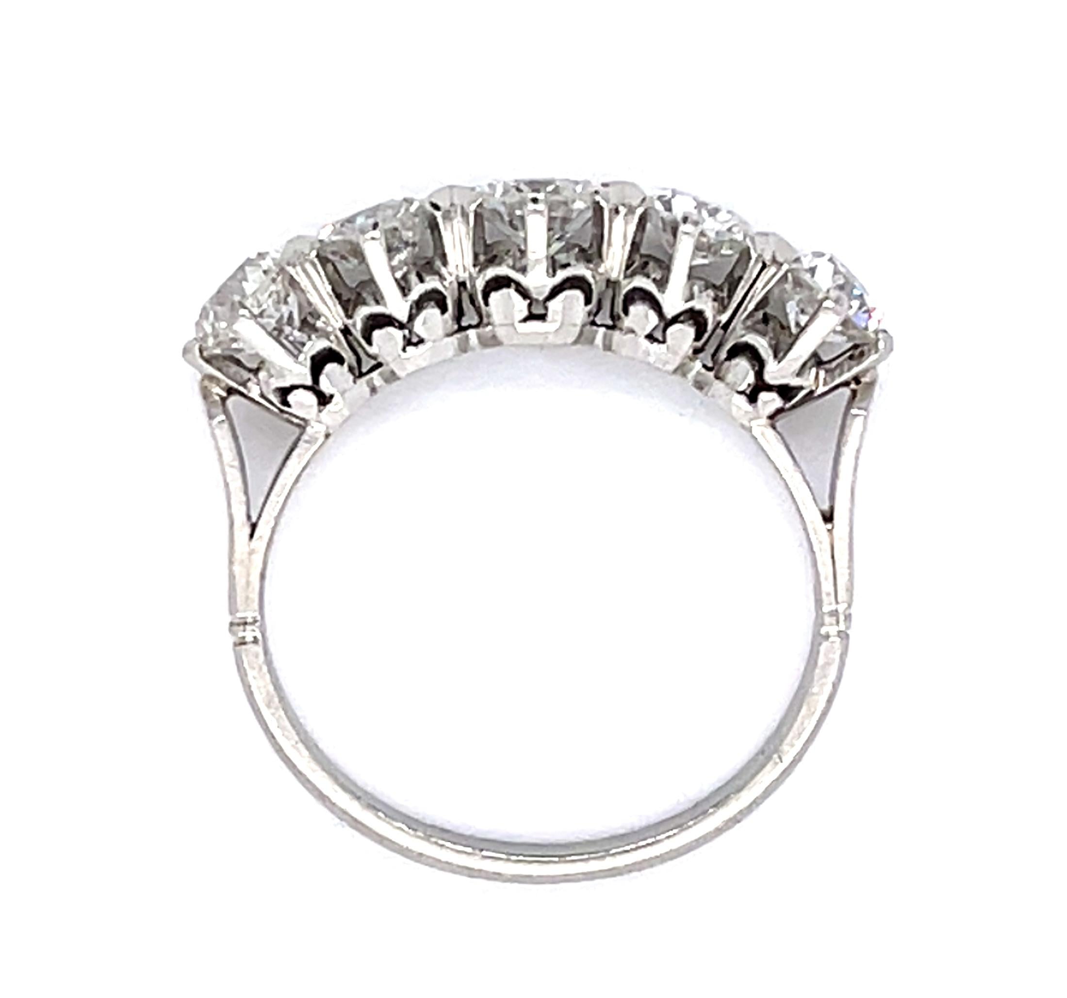 1930s Art Deco Diamond Platinum Handmade Ring Statement Ring Roseark Vintage