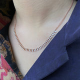 Diamond Baguette Fringe Necklace Necklace Roseark Deux