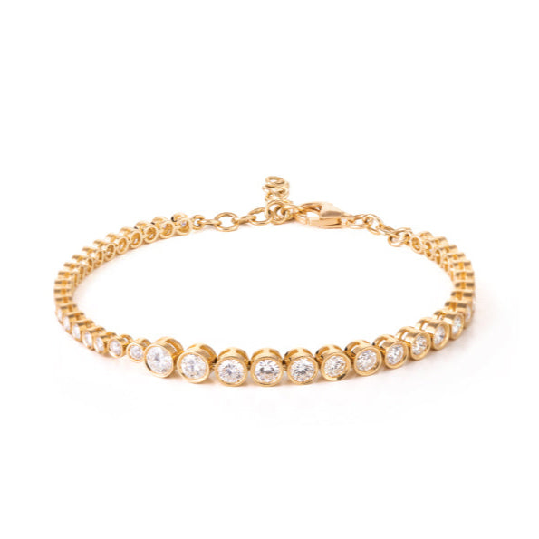 Full Diamond Bubble Tennis Bracelet Tennis Bracelet Falamank