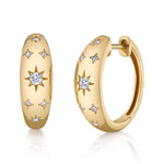 Starry Night Hoop Hoop Earrings Roseark Deux Pair