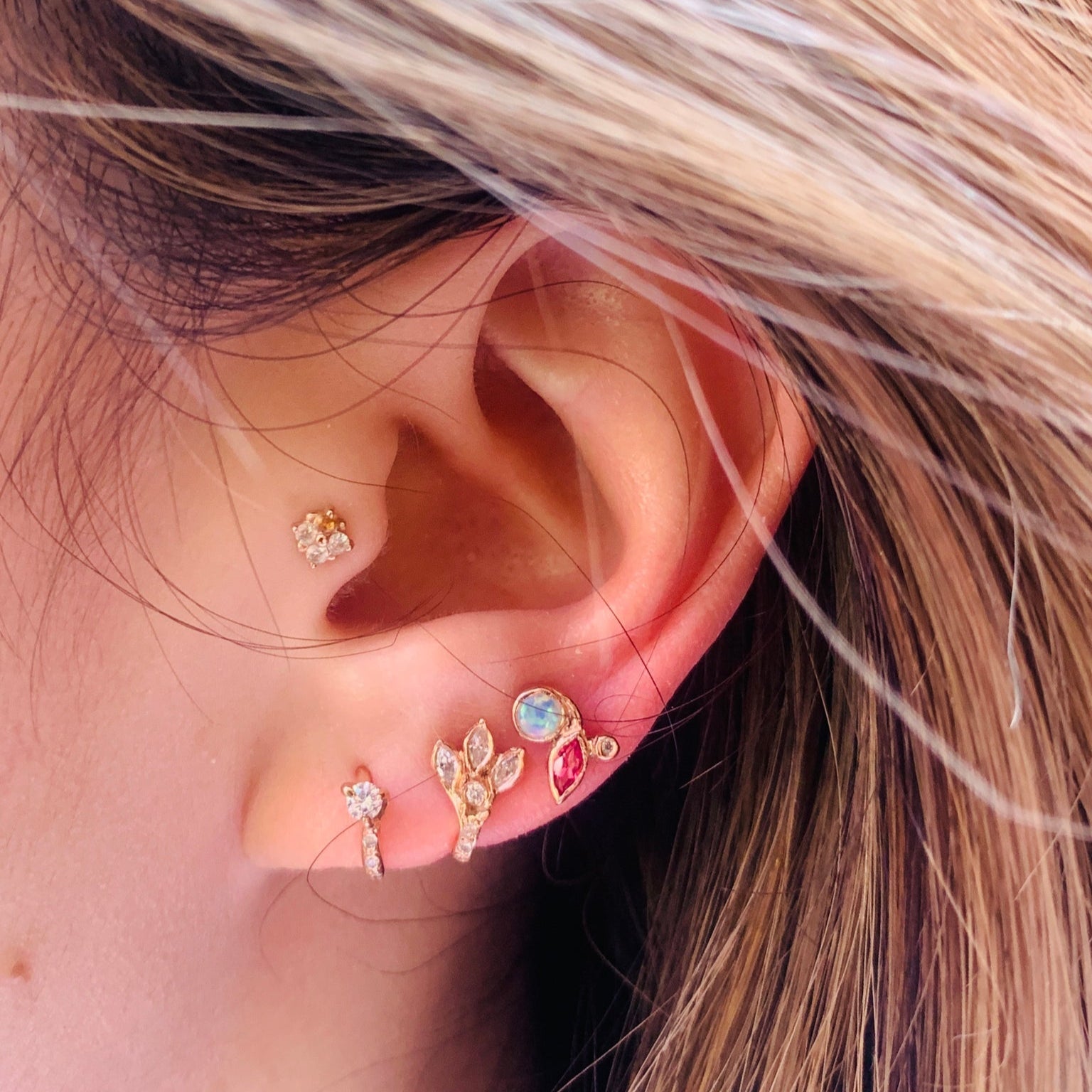 Trio Stud Studs Jaine K Designs