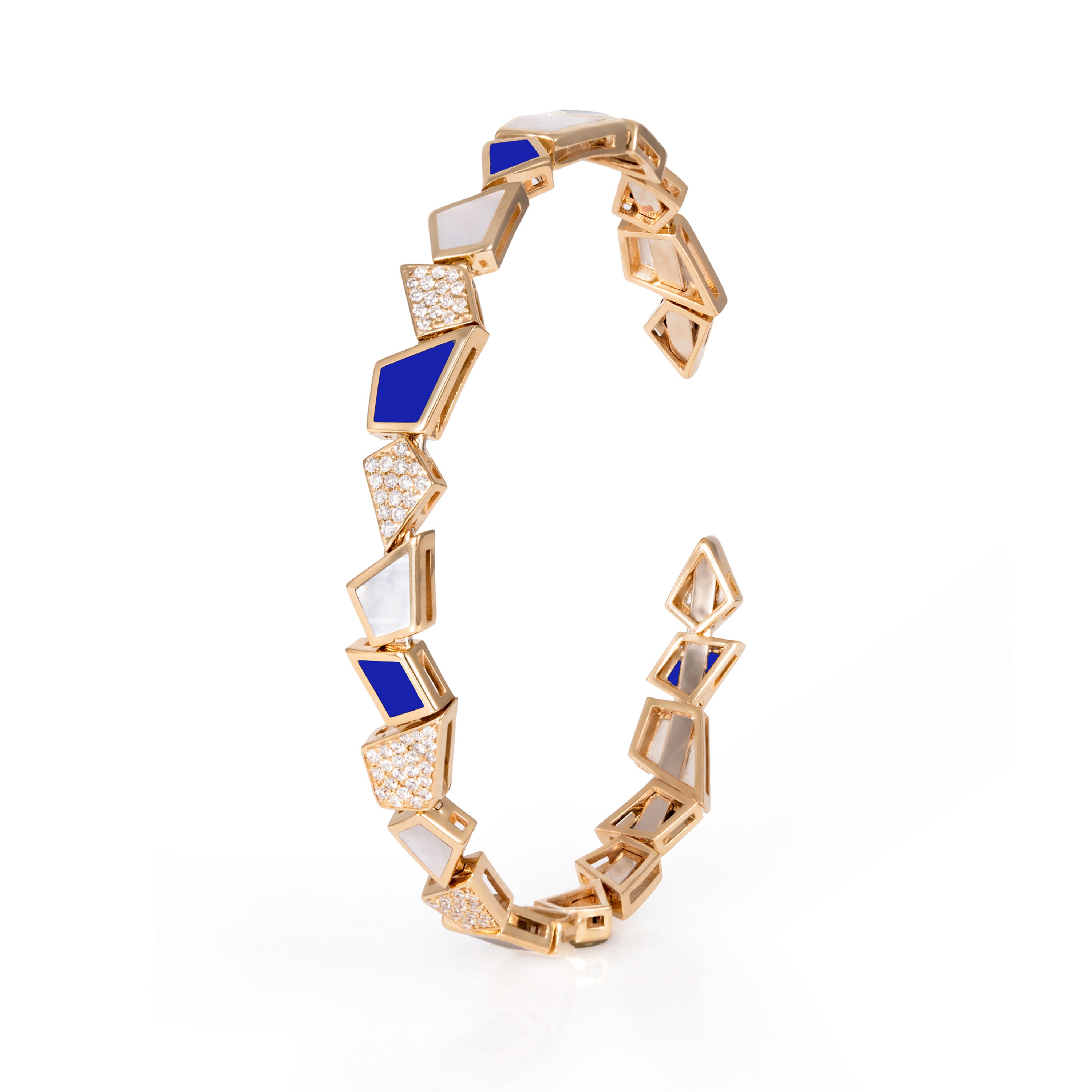 Mini Hass Lapis MOP Bangle Bangle Latelier Nawbar