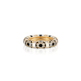 Sadaf Diamond Mosaic Rounded Band Band Ring Zahn-Z