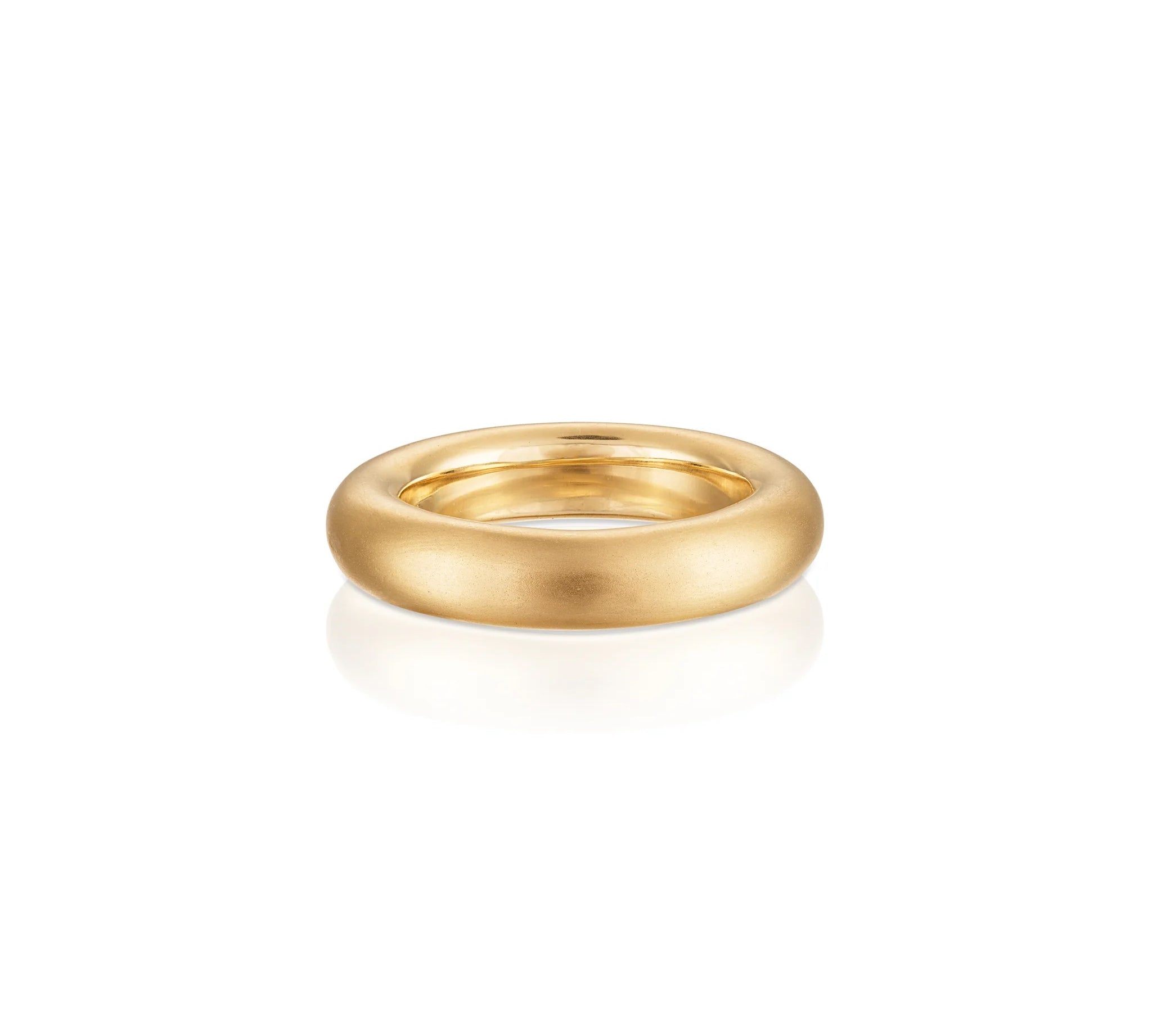 Sadaf Mosaic Rounded Plain Band Band Ring Zahn-Z