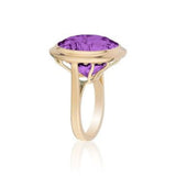 Amethyst Manhattan Faceted Ring Ring Goshwara
