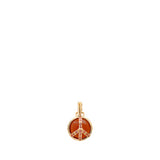 Mini Peace Pendant in Tigers Eye and Tourmaline Pendant Helena Rose Jewelry No Chain  
