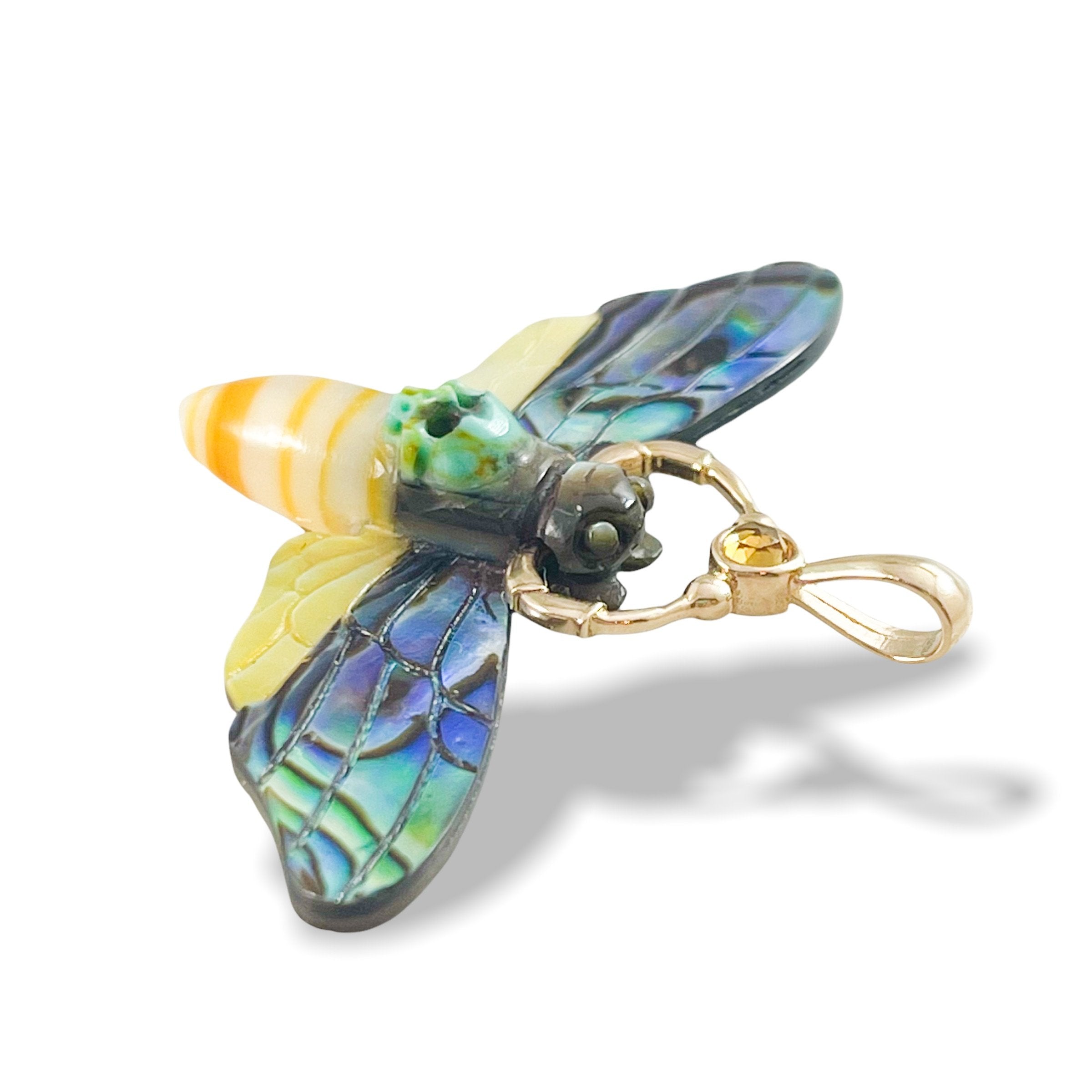 Death Head Hawk Moth Charm Charm Maura Green
