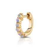 Opal Huggie Huggie Earrings Roseark Deux Single