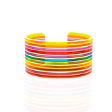 Vintage Rainbow Open-Cuff Bracelet Roseark Vintage