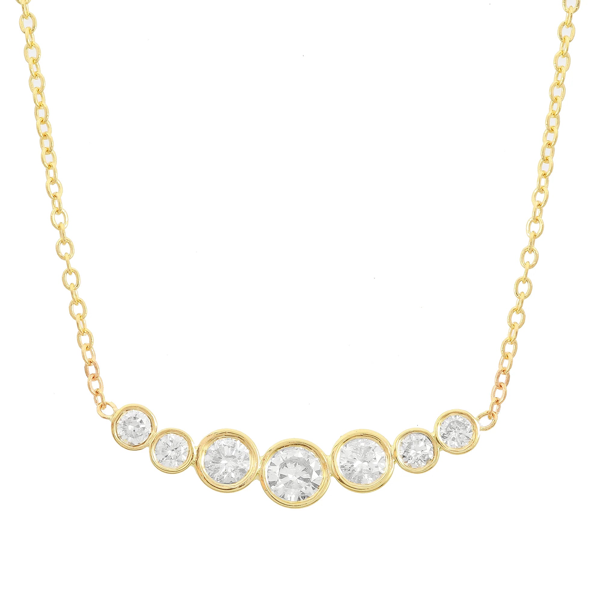 Seven Diamond Necklace Necklace Jaine K Designs