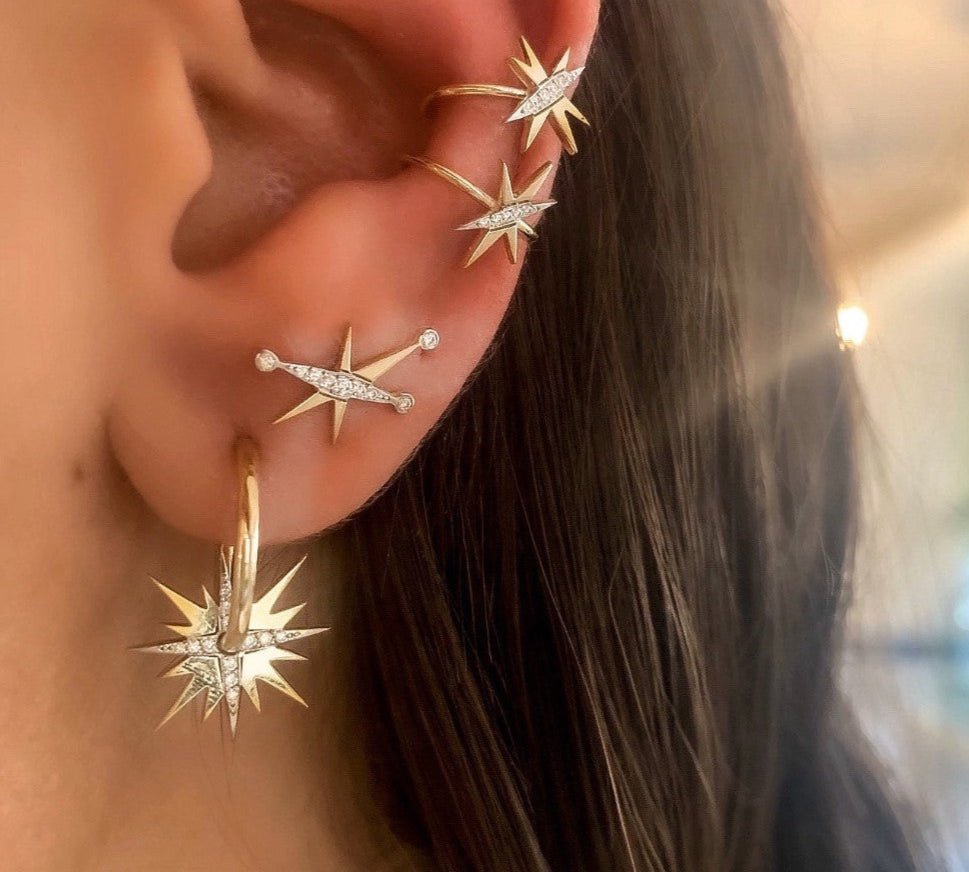 Mini Diamond Splash Earrings Stud Earrings Falamank