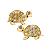 Diamond Turtle Stud Stud Earrings Roseark Deux Pair