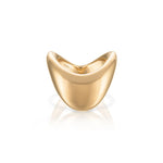 Big Zaha Plain Gold Statement Ring Zahn-Z