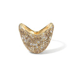 Big Zaha with Pave Champagne Diamonds Statement Ring Zahn-Z