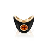 Big Zaha Onyx with Citrine Center Statement Ring Zahn-Z