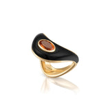 Big Zaha Onyx with Citrine Center Statement Ring Zahn-Z