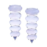 Lavender Waterfall Earrings Statement Earrings Karma El-Khalil