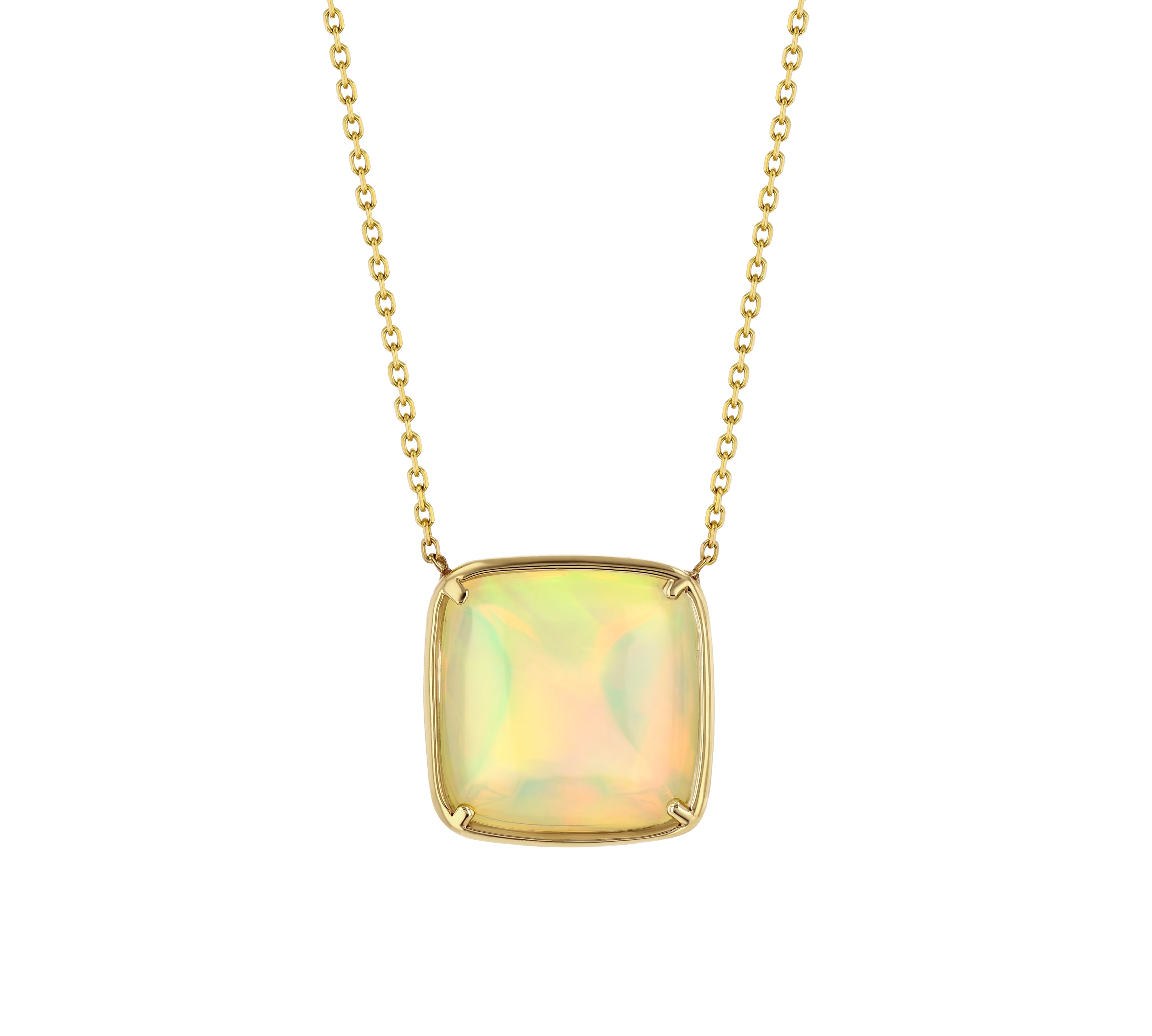 Ethiopian Opal Necklace Pendant Amy Gregg Jewelry   