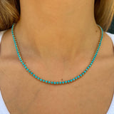 Classic Tennis Necklace, Turquoise Tennis Sale   