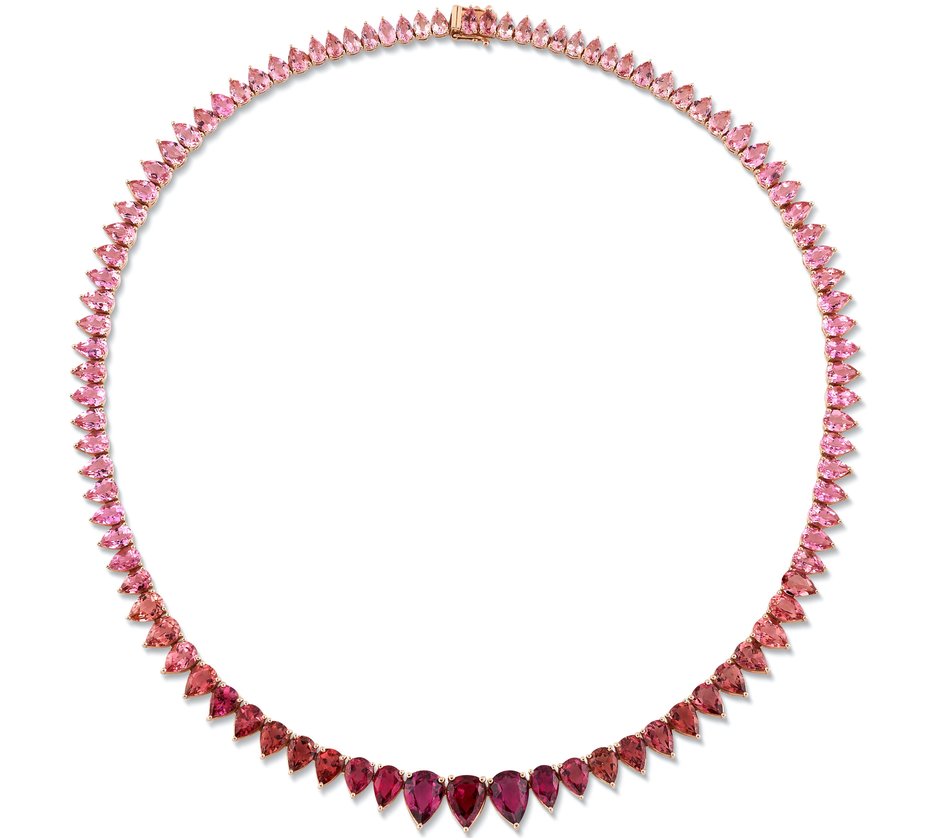 The Ombré Tourmaline Necklace Collar Roseark Jewelry   
