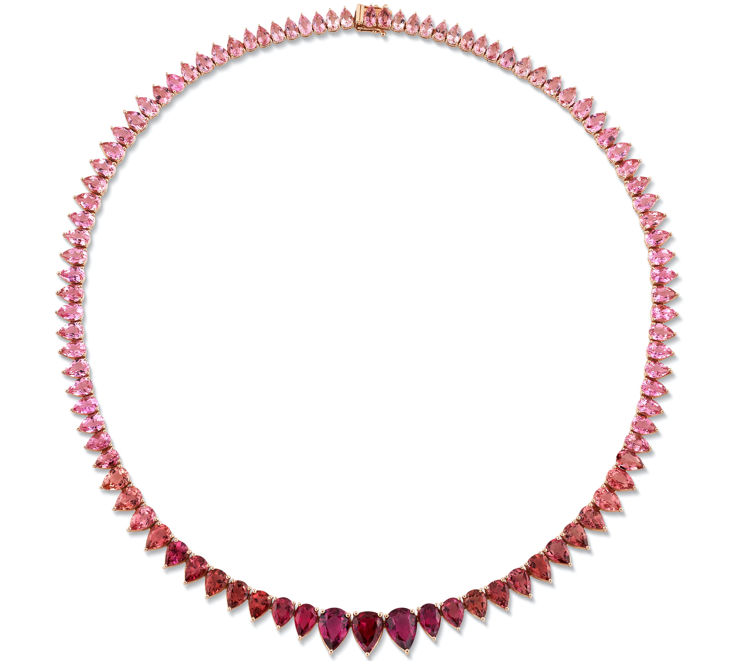 The Ombré Tourmaline Necklace Statement Necklace Roseark Jewelry