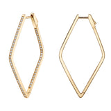 Angular Diamond Earring Statement Roseark Deux   