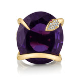 Amethyst Snake on the Rocks Ring Cocktail Perez Bitan   