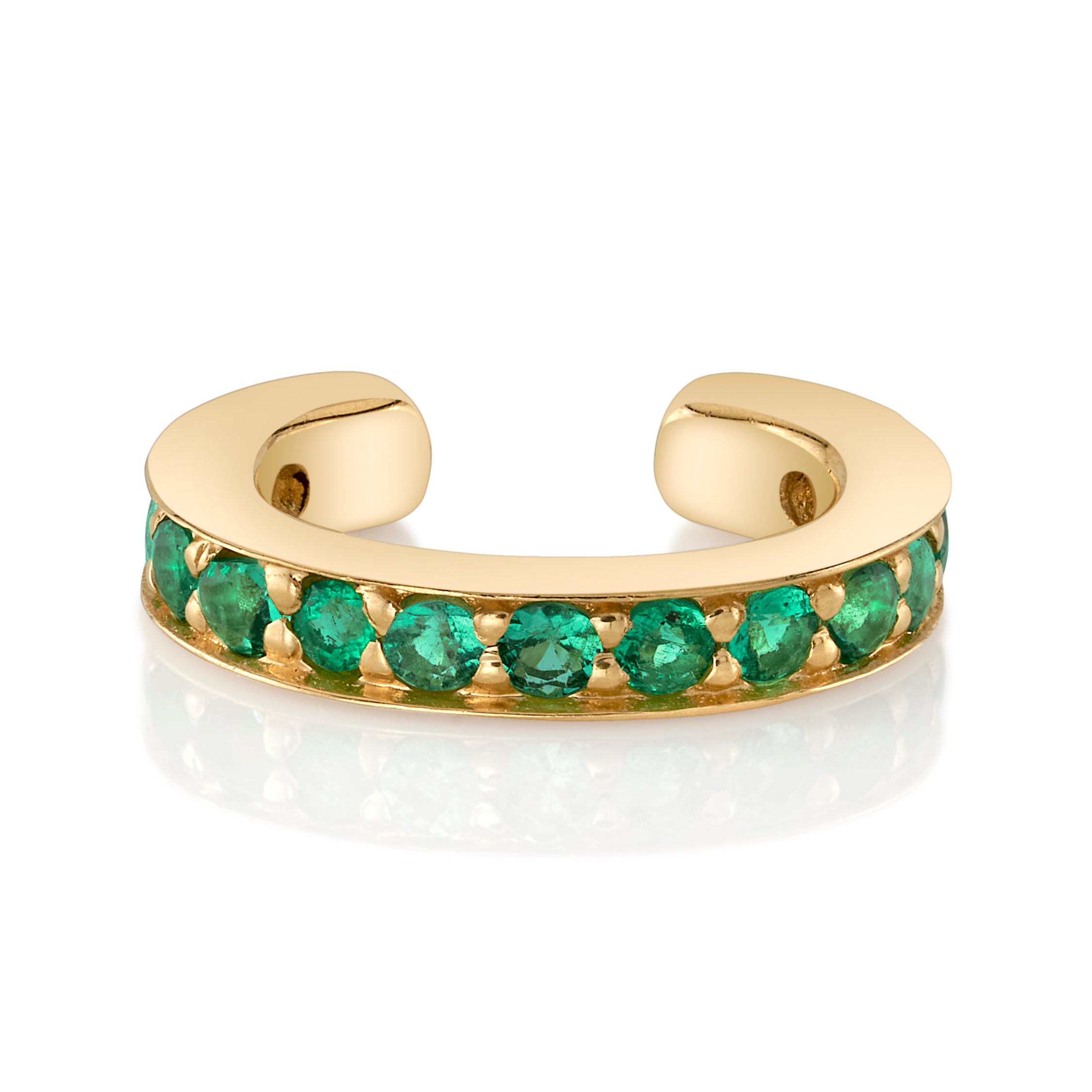 Stone Ear Cuff Ear Cuff Earring Roseark Deux Emerald