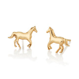Solid Horse Stud Stud Earrings Roseark Deux Pair