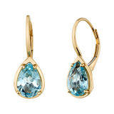 Aquamarine Pear Cut Drop Earring Drop Sale   