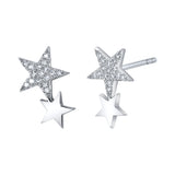Pave Star Earrings Earrings Roseark Deux   