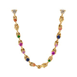 Rainbow Chain Linked Earring Drop Earrings Roseark Deux