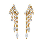 Angel Wing Diamond Crawler Earrings Drop Earrings Roseark Deux