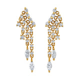 Angel Wing Diamond Crawler Earrings Drop Earrings Roseark Deux