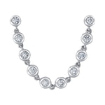 Bezel-Set Diamond Chain Earring Drop Earrings Roseark Deux