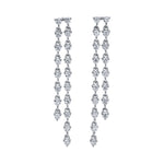 Raindrop Diamond Earrings, Pair Drop Earrings Roseark Deux