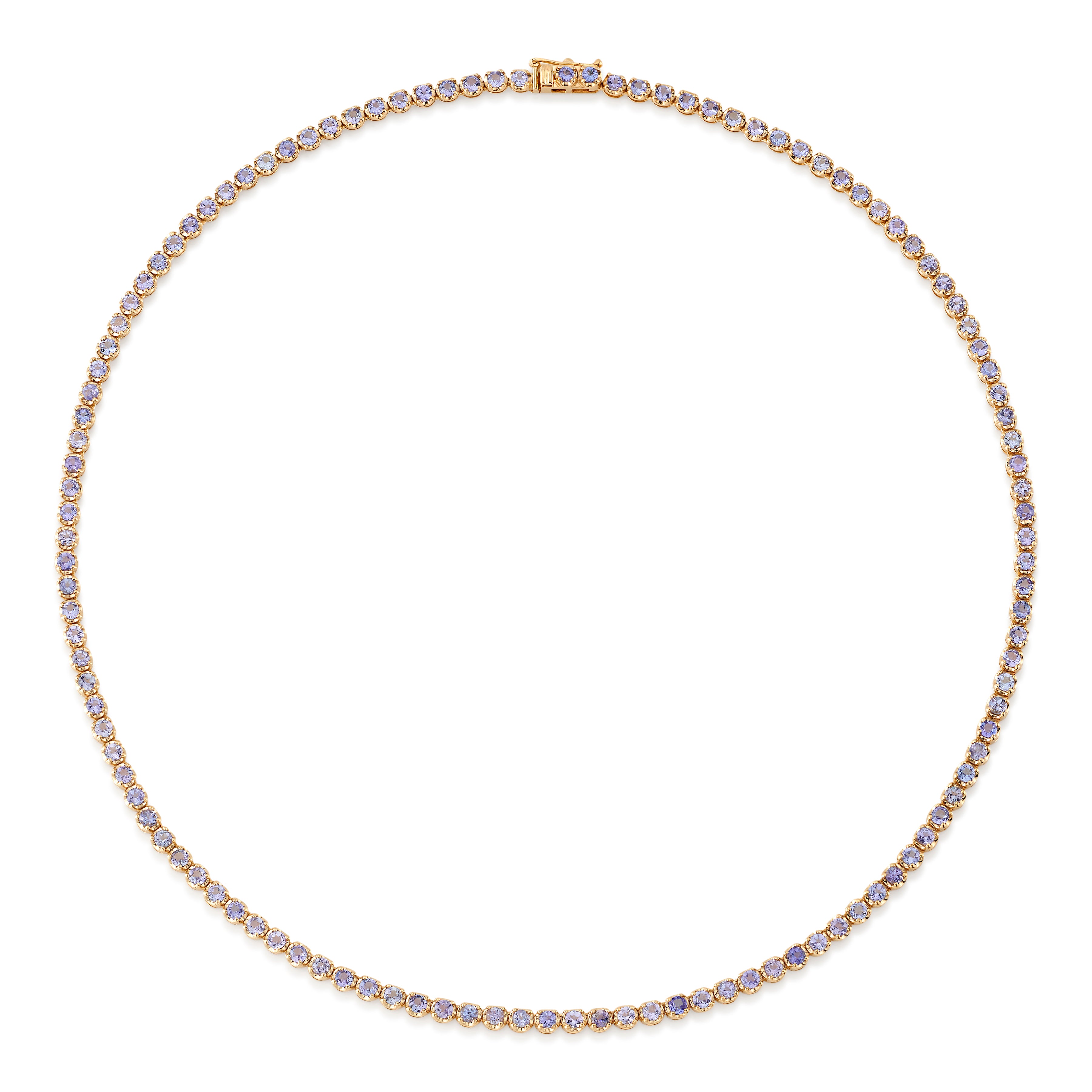 Classic Tennis Necklace, Tanzanite Tennis Roseark Deux   