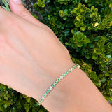 Alternating Bezel Tennis Bracelet, Small Tennis Bracelet Roseark Deux