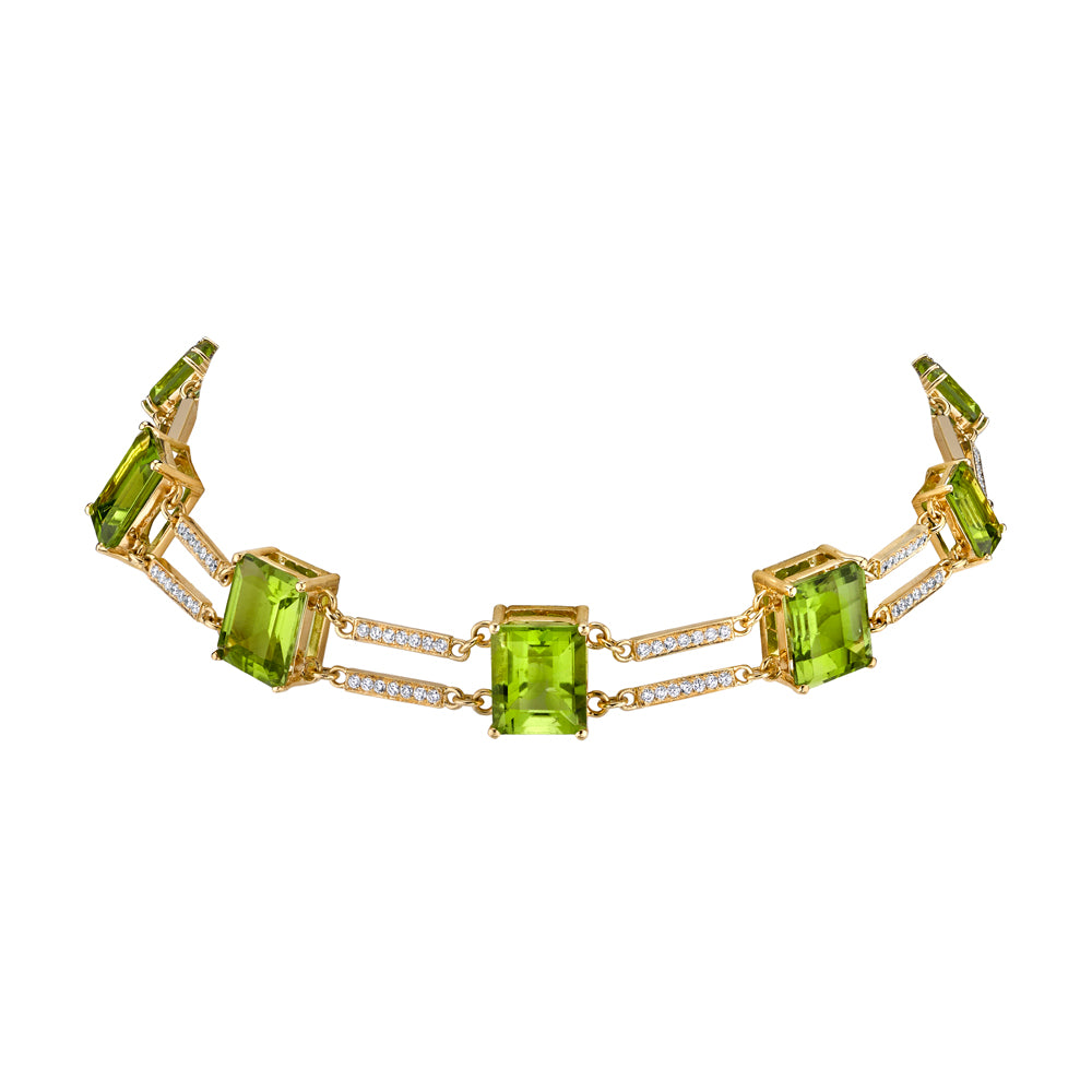 Railway Peridot Choker Choker Karma El-Khalil   