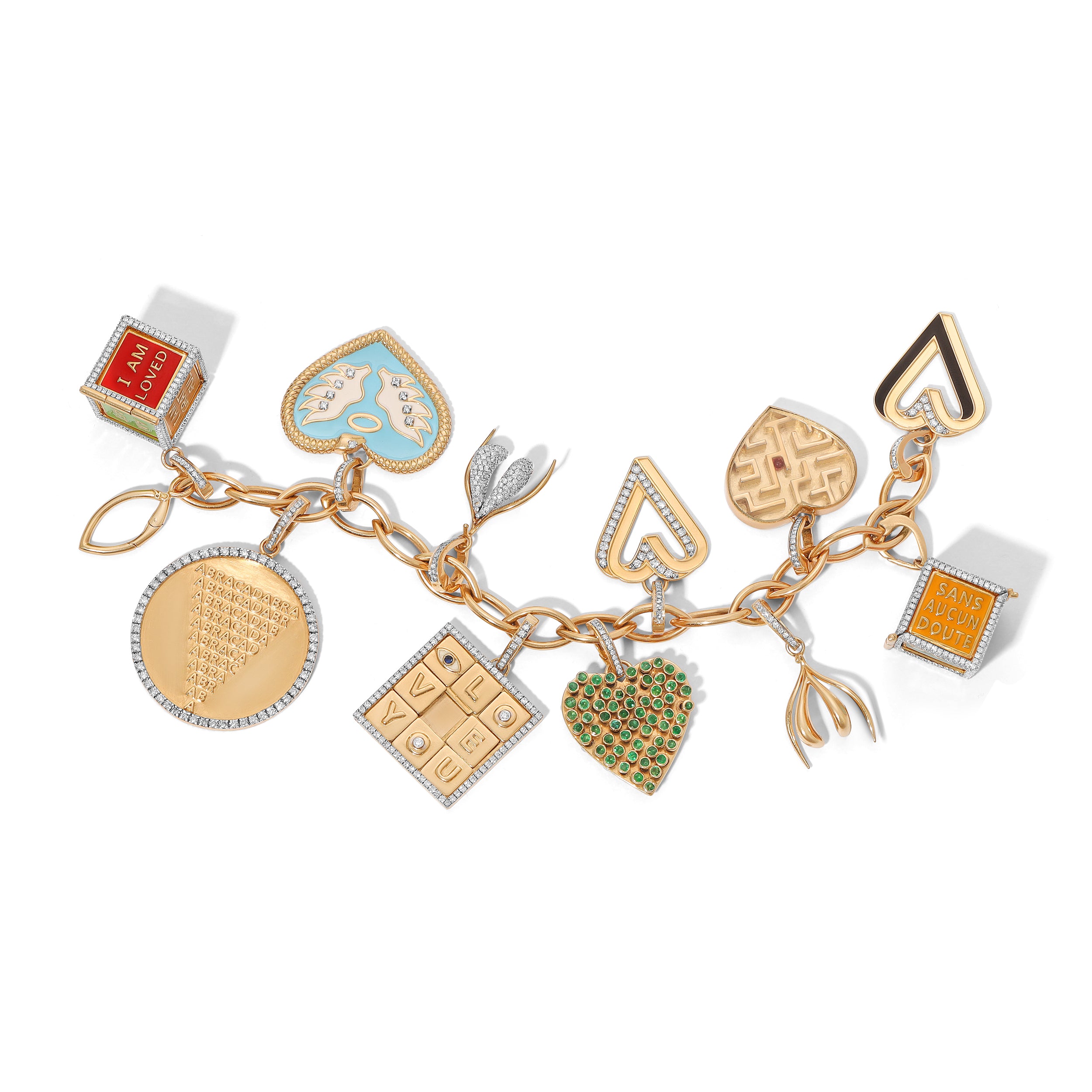 Paradox Heart Necklace with Diamonds Charm Carolyn Rodney