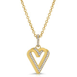 Paradox Heart Necklace with Diamonds Charm Carolyn Rodney