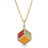 French Divination Enamel Dice Charm Charm Carolyn Rodney