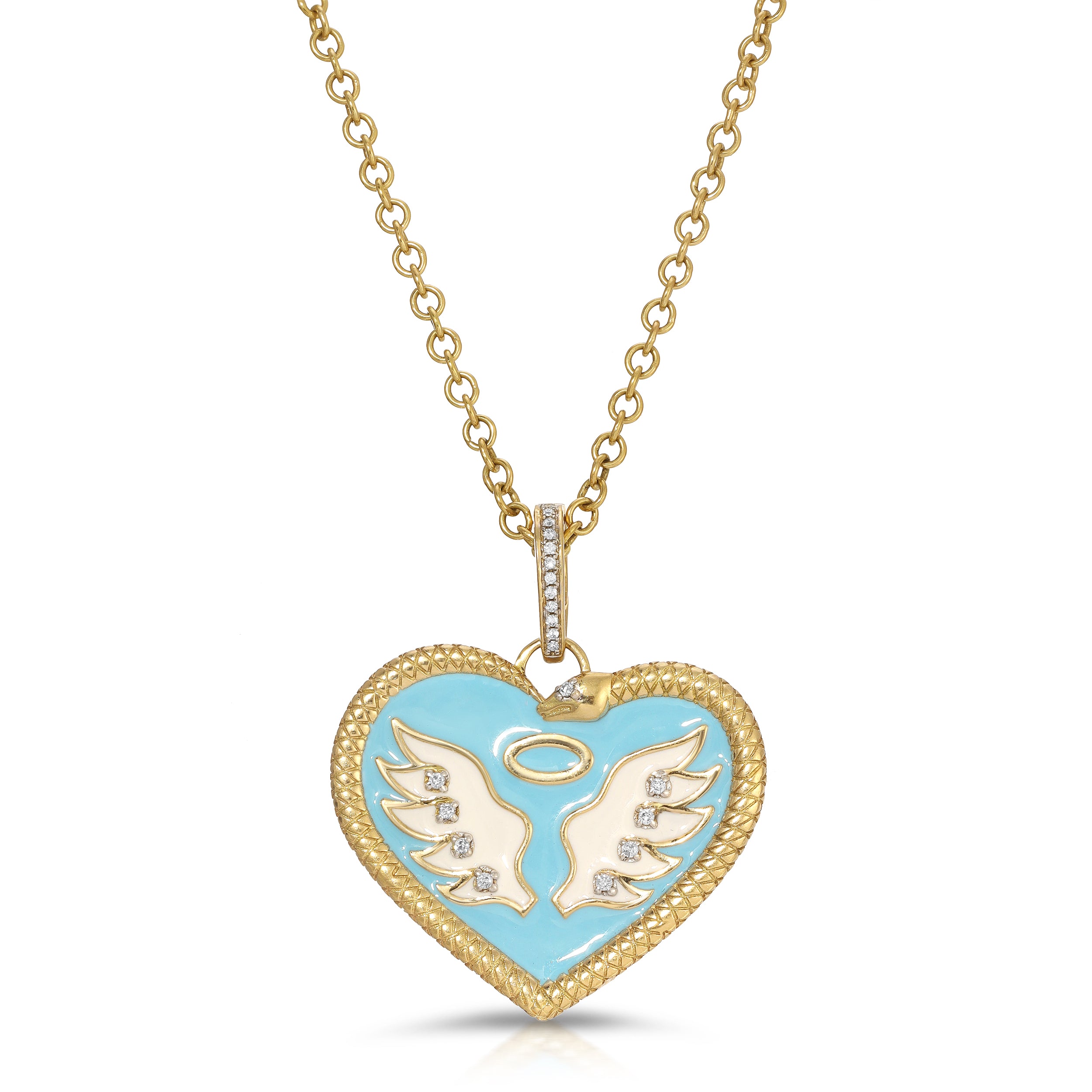 Saint Sinner Enamel Heart Charm Charm Carolyn Rodney