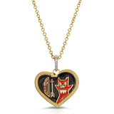 Saint Sinner Enamel Heart Charm Charm Carolyn Rodney